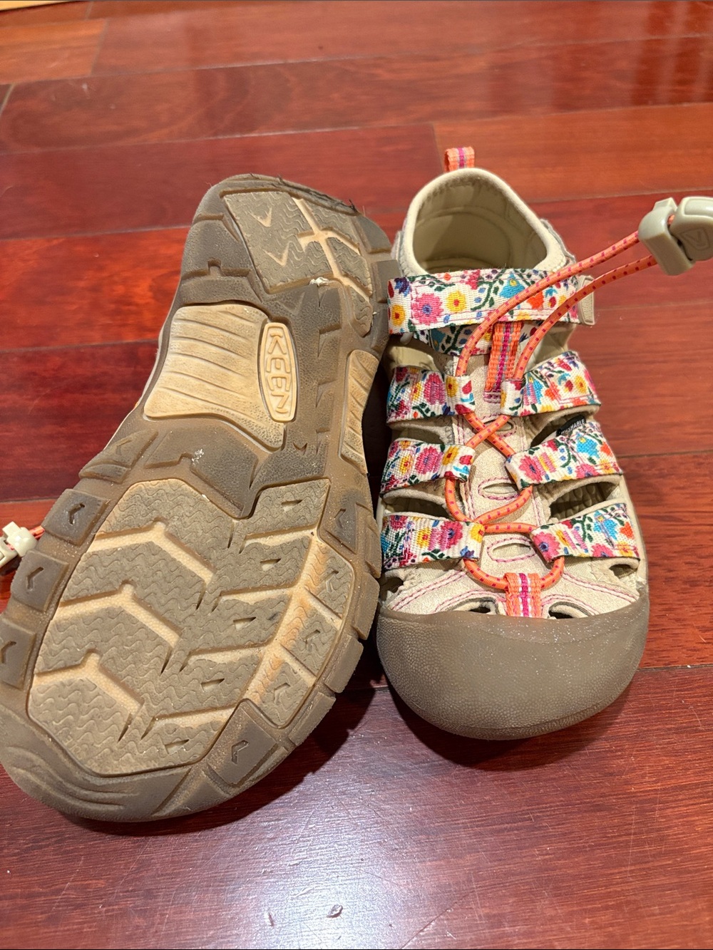 Kids' Newport H2 Water Friendly Sandal Keen Safari Birch Size US 2 Floral - Picture 4 of 13